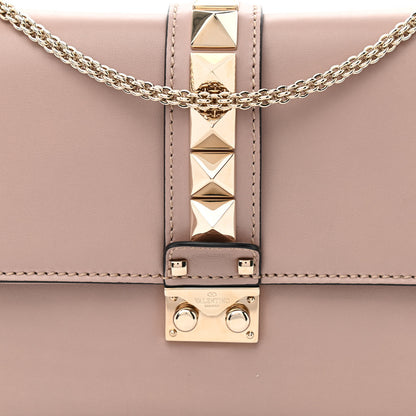 Valentino Garavani Vitello Medium Glam Lock Rockstud Flap Poudre 8 of 10