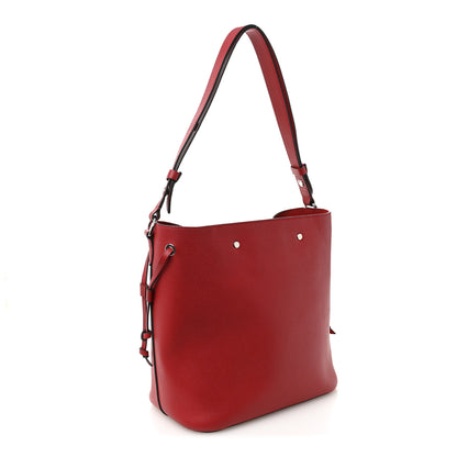 Louis Vuitton Calfskin Lockme Bucket Rubis 3 of 12
