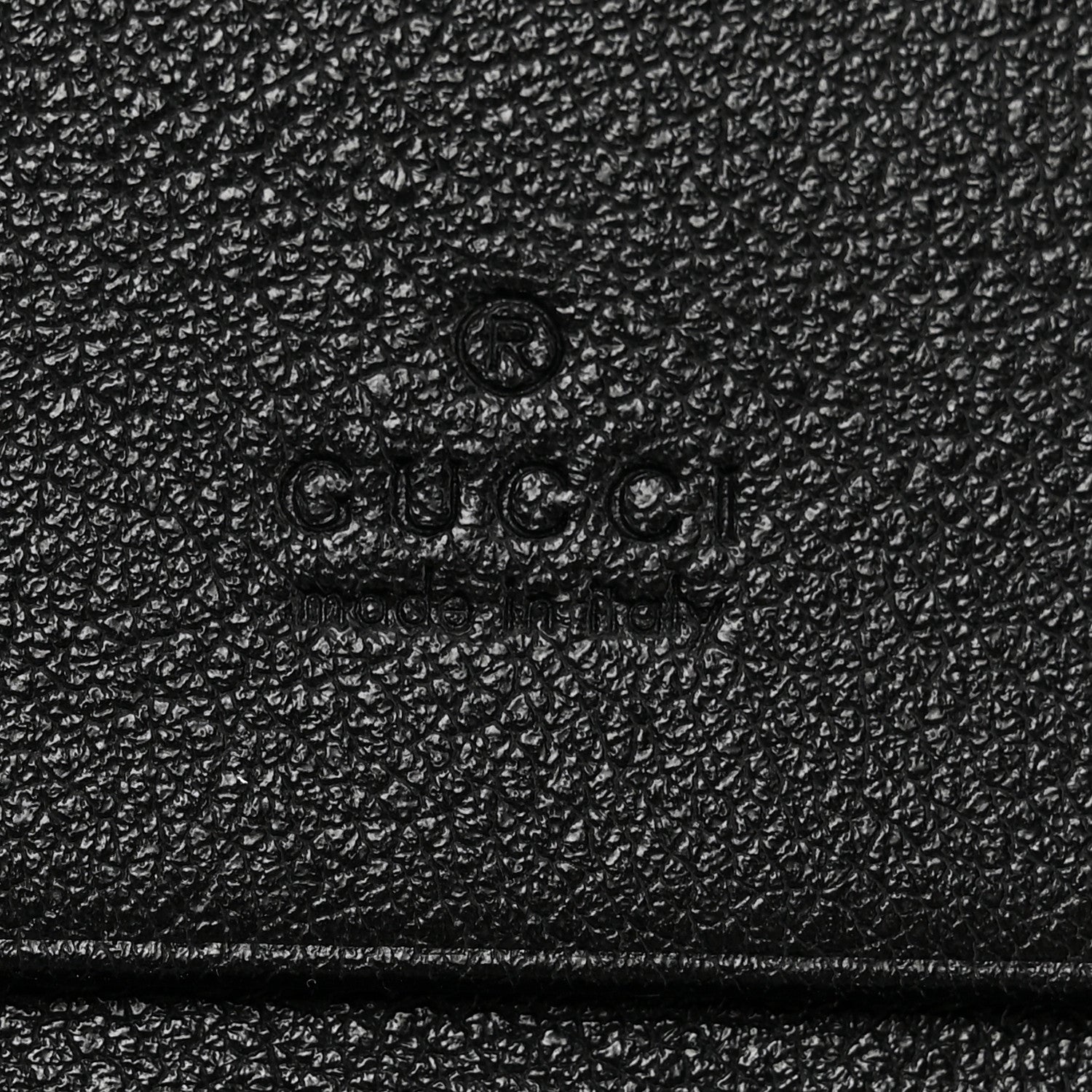 Gucci Wonka Grain Calfskin Diana Card Case Wallet Black 6 of 7