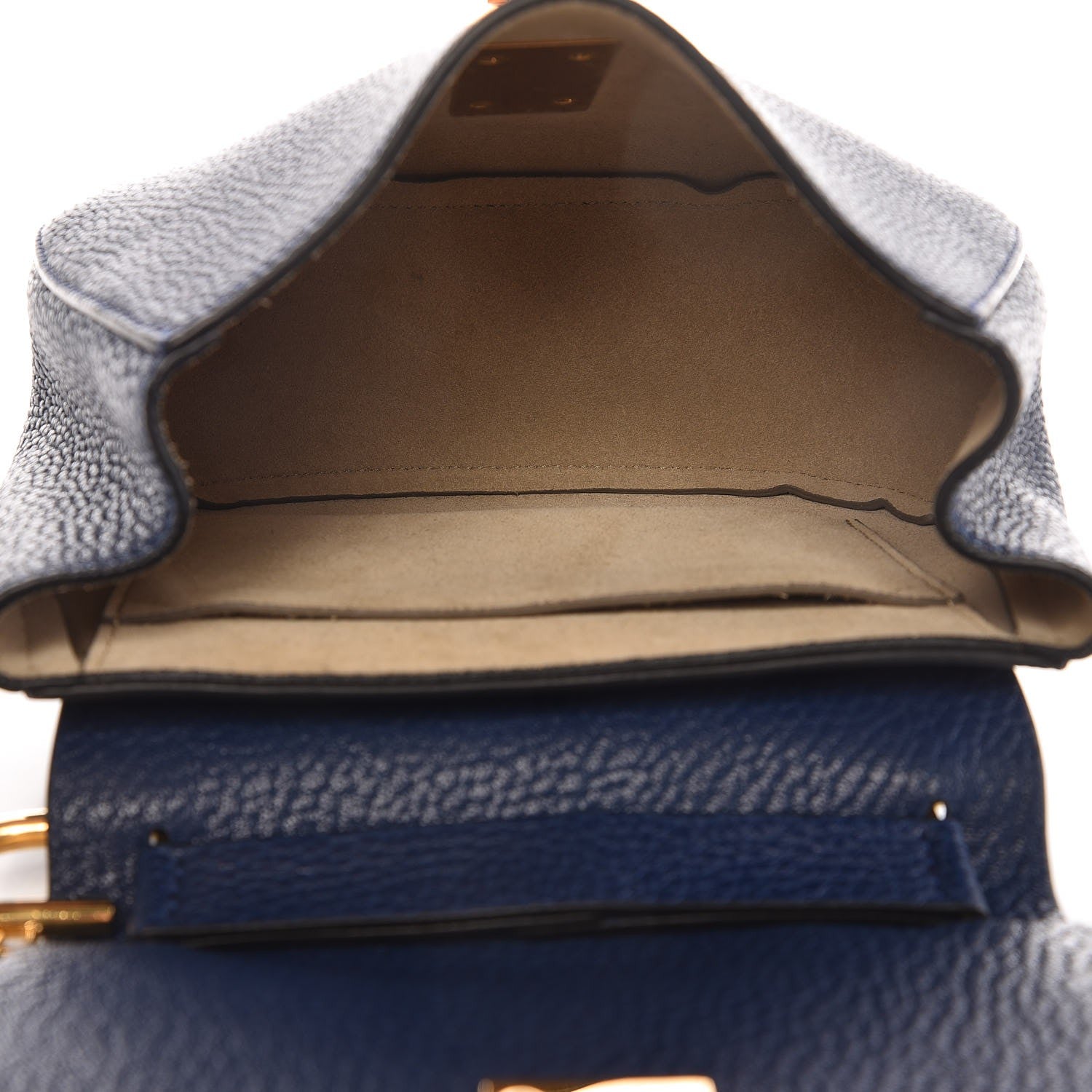 Chloe Grained Lambskin Mini Drew Shoulder Bag Royal Navy 5 of 6