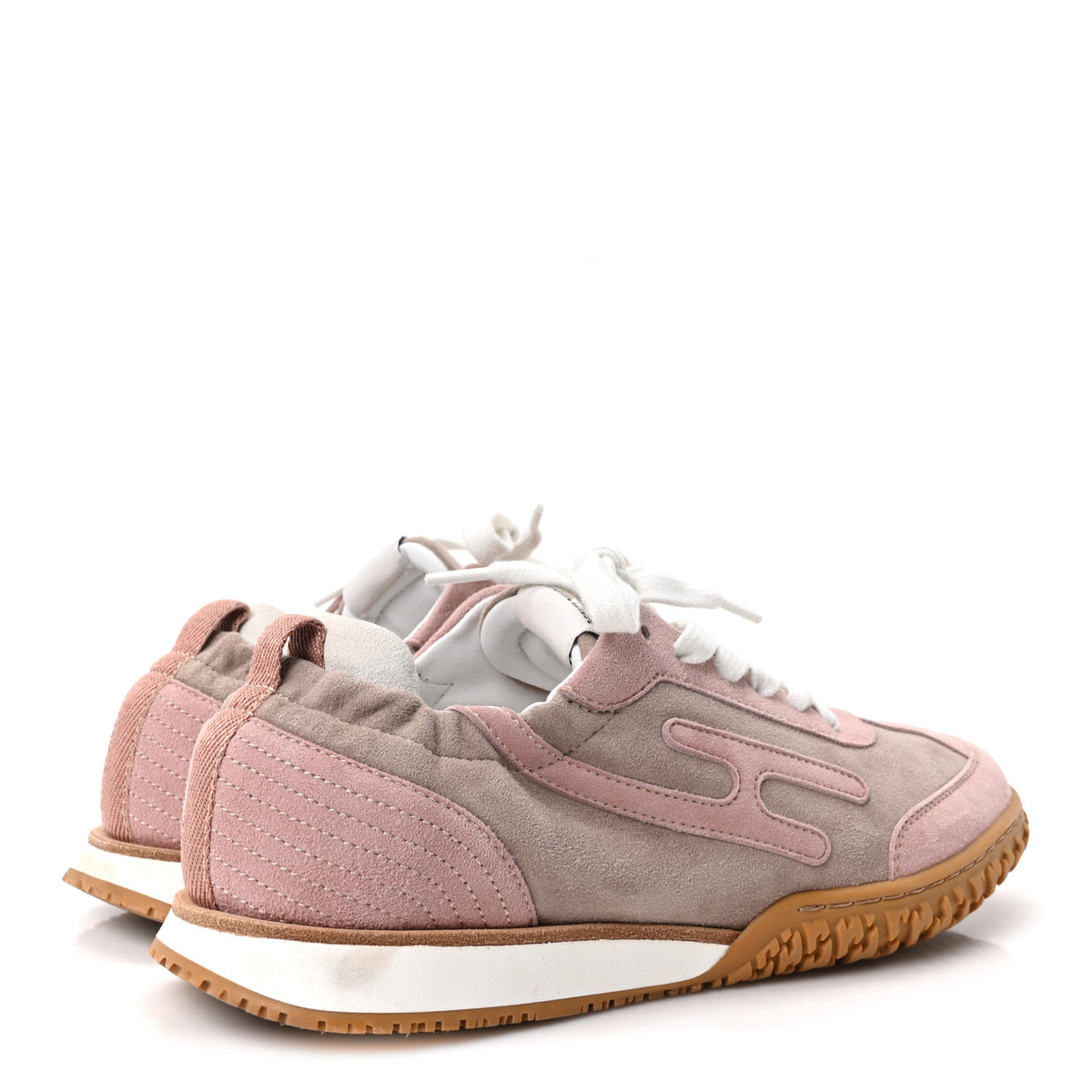 Suede Goatskin Jet Sneakers 37.5 Rose Cancan Rose Aquarelle