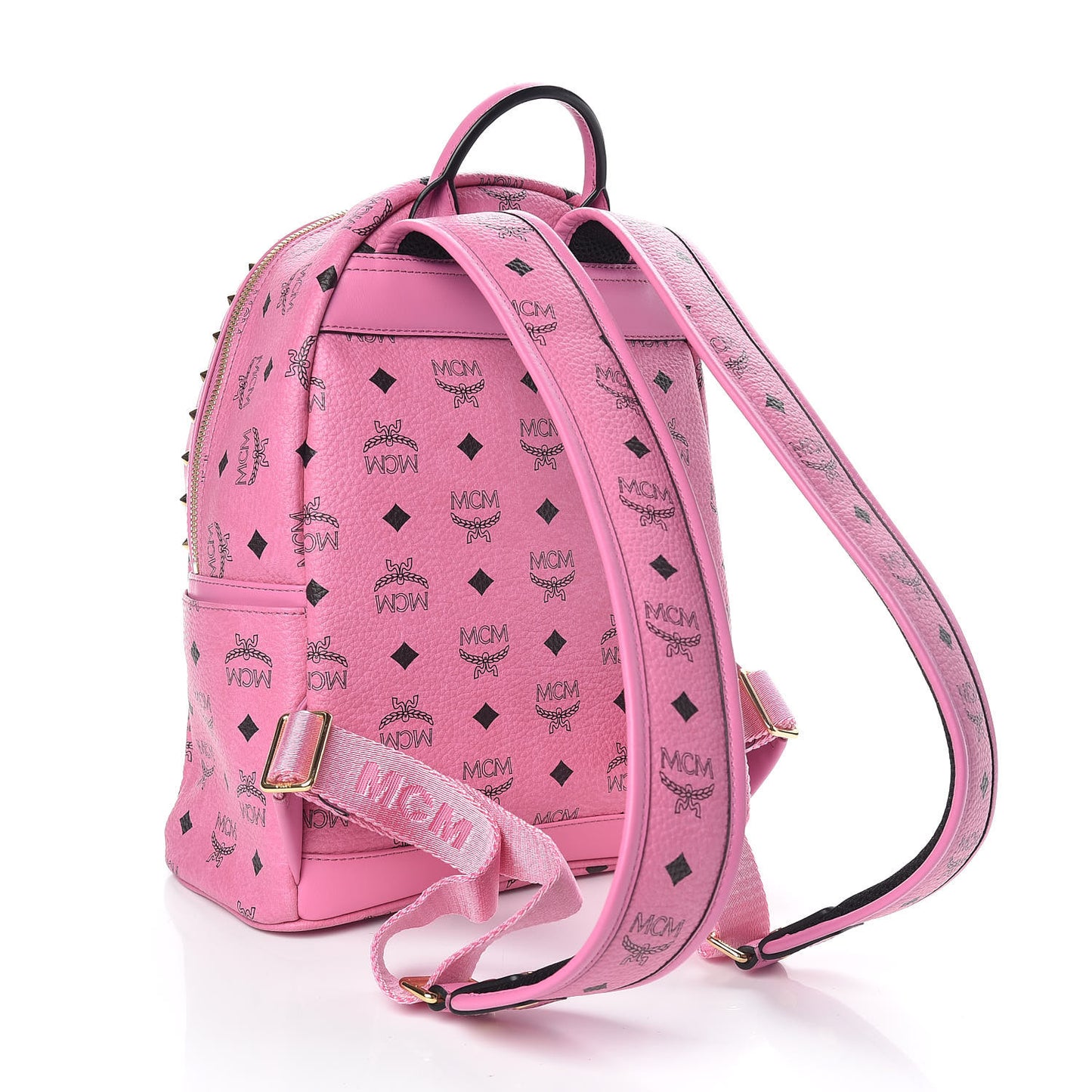 Visetos Small Stark M Logo Collection Backpack Pink