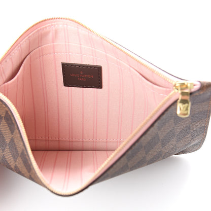 Louis Vuitton Damier Ebene Neverfull MM GM Pochette Rose Ballerine 4 of 6