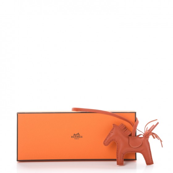 Milo Lambskin Grigri Rodeo Horse Bag Charm PM Cornaline