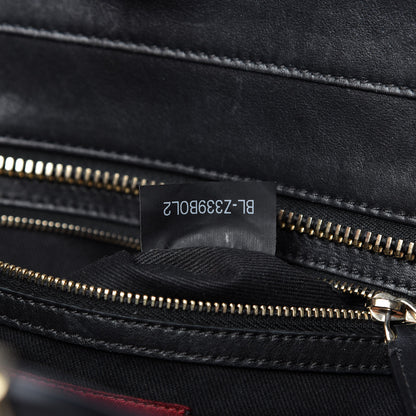 Valentino Garavani Vitello Rockstud Double Handle Tote Black 9 of 10