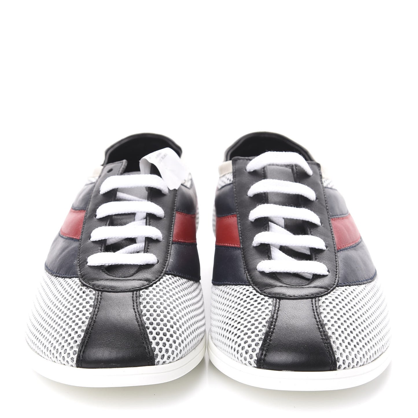 Calfskin Web Falacer Sneakers 7.5 White Blue Red