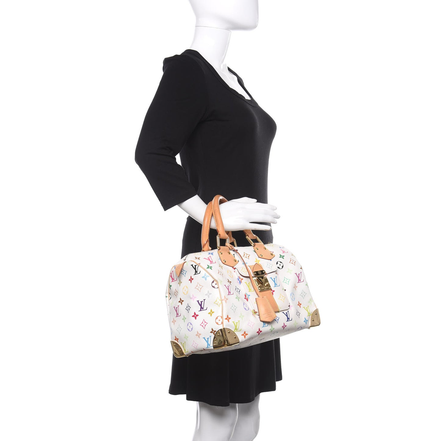 Monogram Multicolor Speedy 30 White