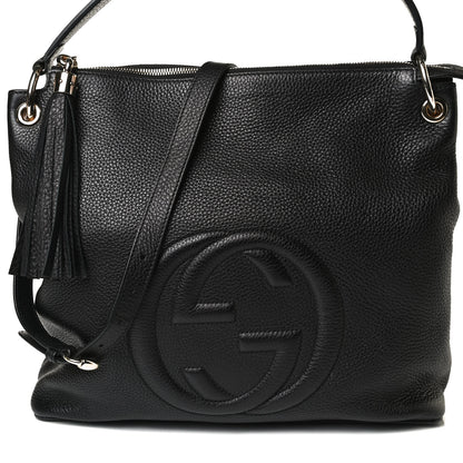 Gucci Pebbled Calfskin Large Soho Hobo Black 9 of 18
