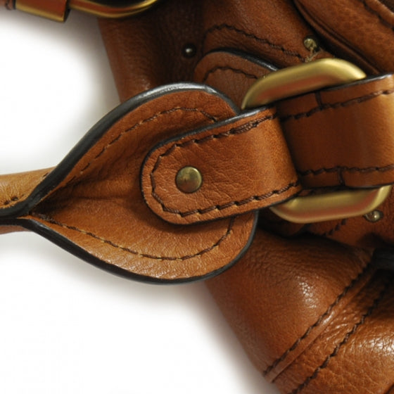 Leather Paddington Satchel Camel