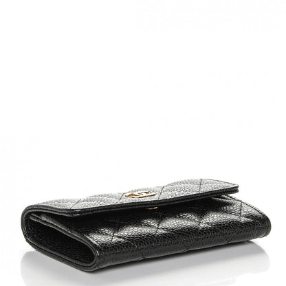 Chanel Caviar Quilted Flap Card Holder Black 4 of 8
