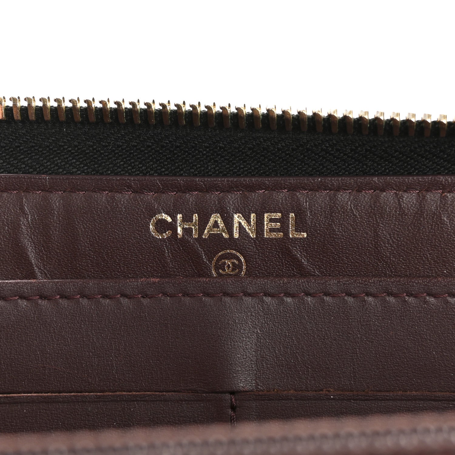 Chanel Caviar Quilted Large Gusset Zip Around Wallet Black 6 of 14