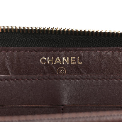 Chanel Caviar Quilted Large Gusset Zip Around Wallet Black 6 of 14