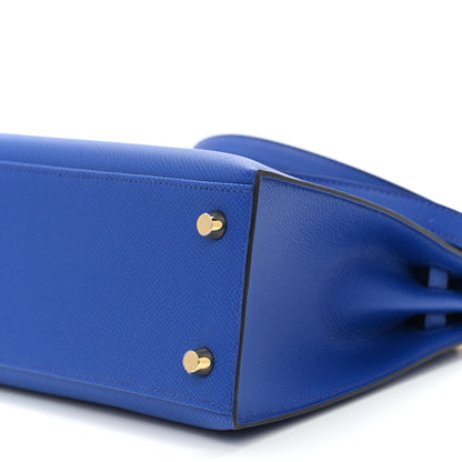 Hermes Epsom Kelly Sellier 25 Bleu Royal 10 of 11