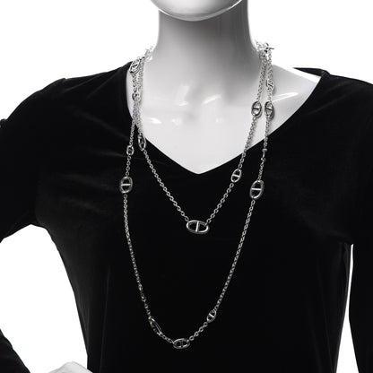 Hermes Sterling Silver Farandole Necklace 160 2 of 5