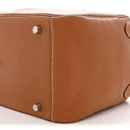 Hermes Taurillon Clemence Lindy 26 Gold 10 of 11