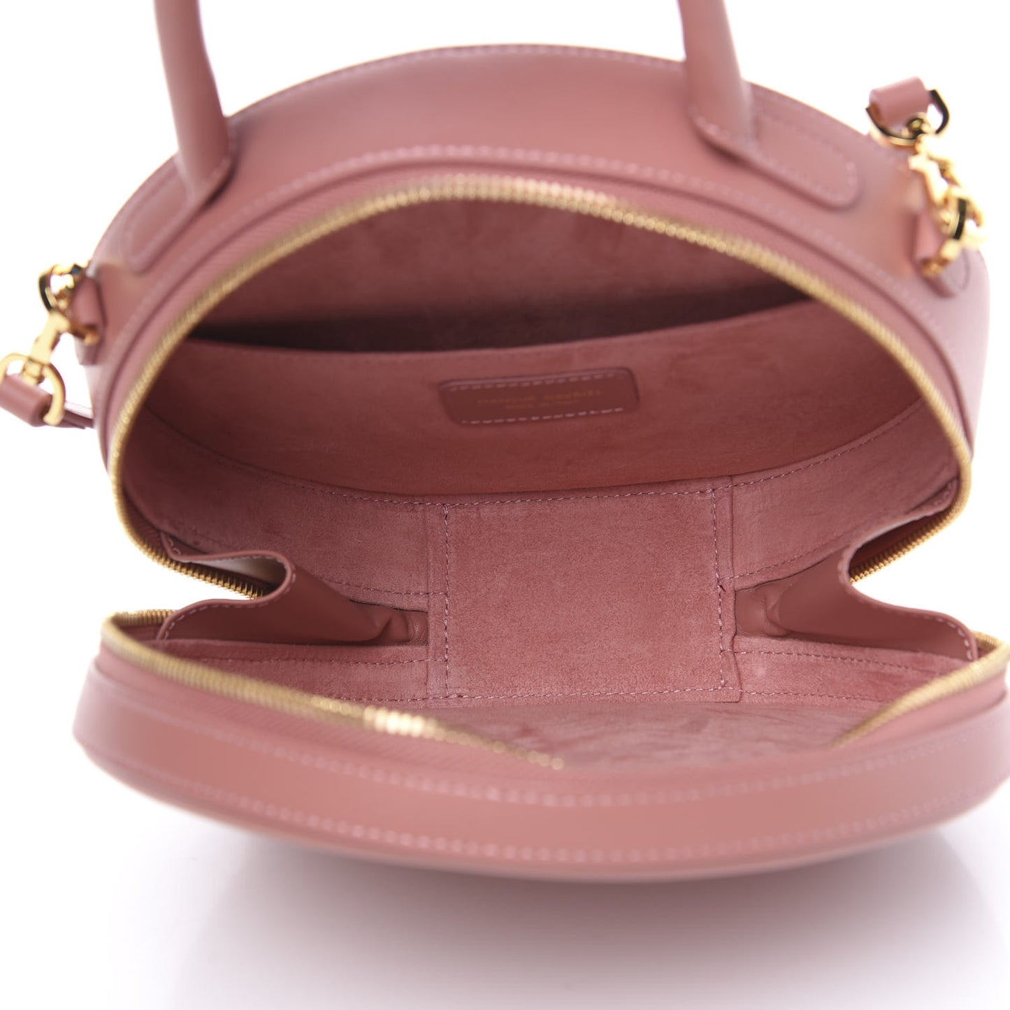 Calfskin Circle Crossbody Blush