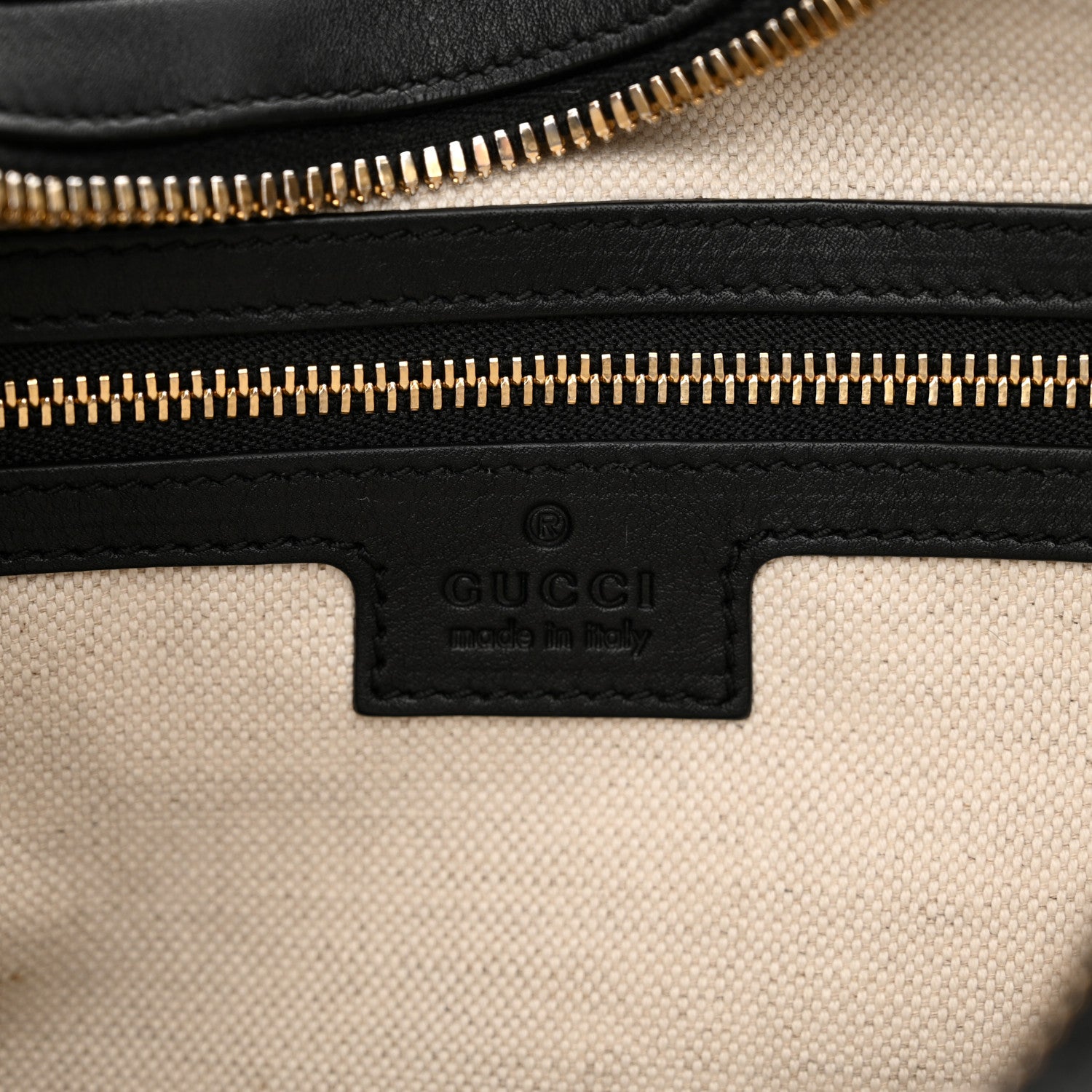 Gucci Aria Calfskin Web Large Attache Shoulder Bag Black 6 of 11