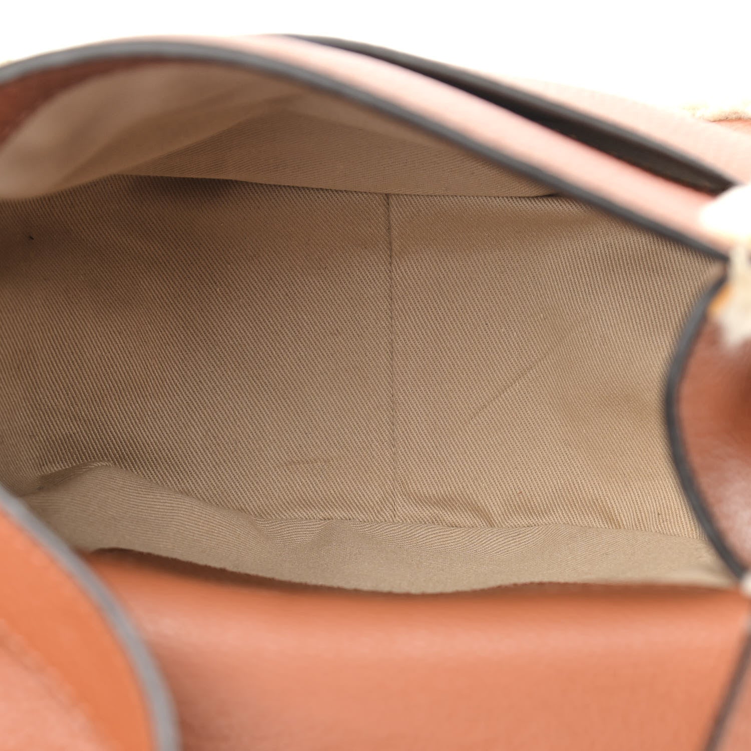 Chloe Calfskin Shearling Small Marcie Saddle Bag Caramel 5 of 15