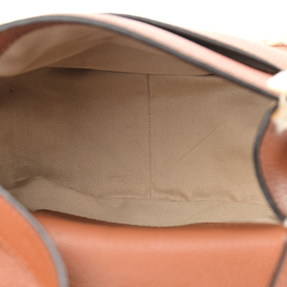 Chloe Calfskin Shearling Small Marcie Saddle Bag Caramel 5 of 15