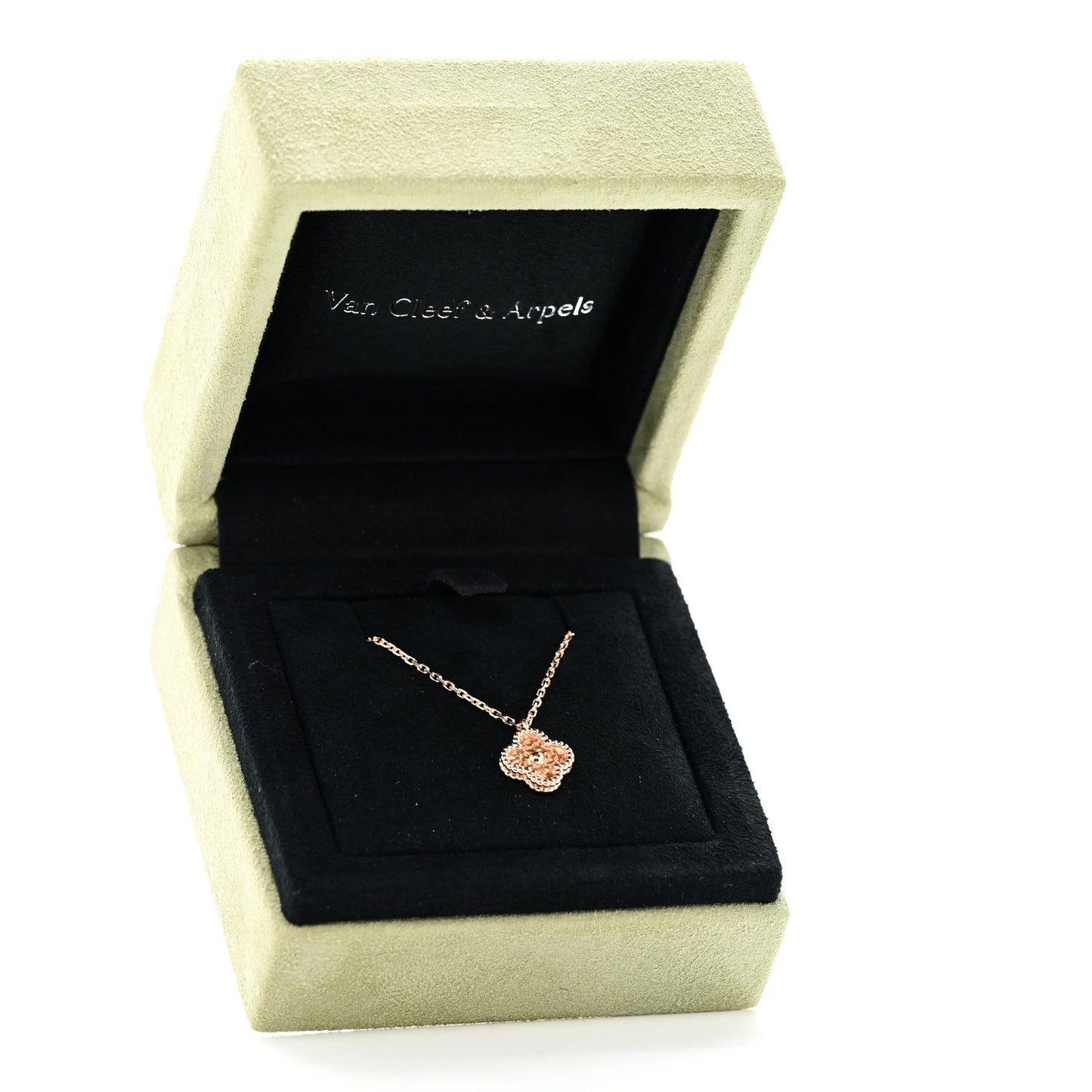 18K Rose Gold Sweet Alhambra Pendant Necklace