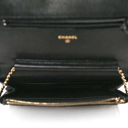 Chanel Caviar Quilted Golden Class Wallet On Chain WOC Black 5 of 13
