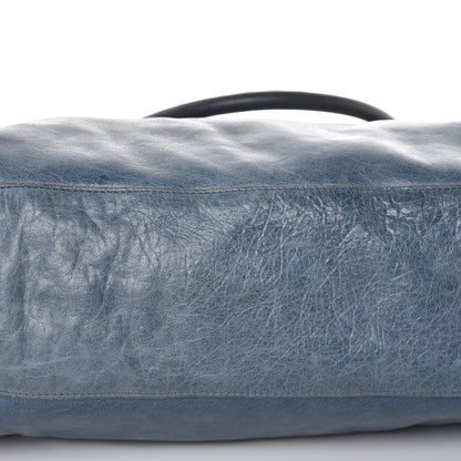 Balenciaga Chevre Classic Silver Hardware City Bleu Jean 17 of 25