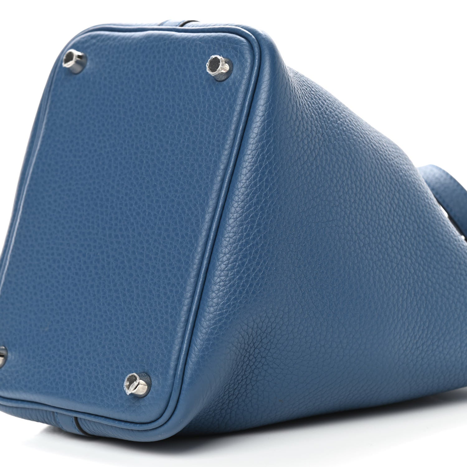 Hermes Taurillon Clemence Picotin Lock 18 PM Bleu Agate 9 of 9