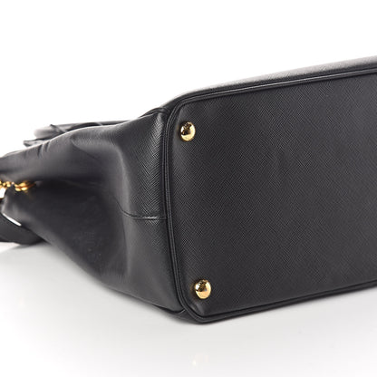 Prada Saffiano Medium Galleria Double Zip Tote Black 8 of 9