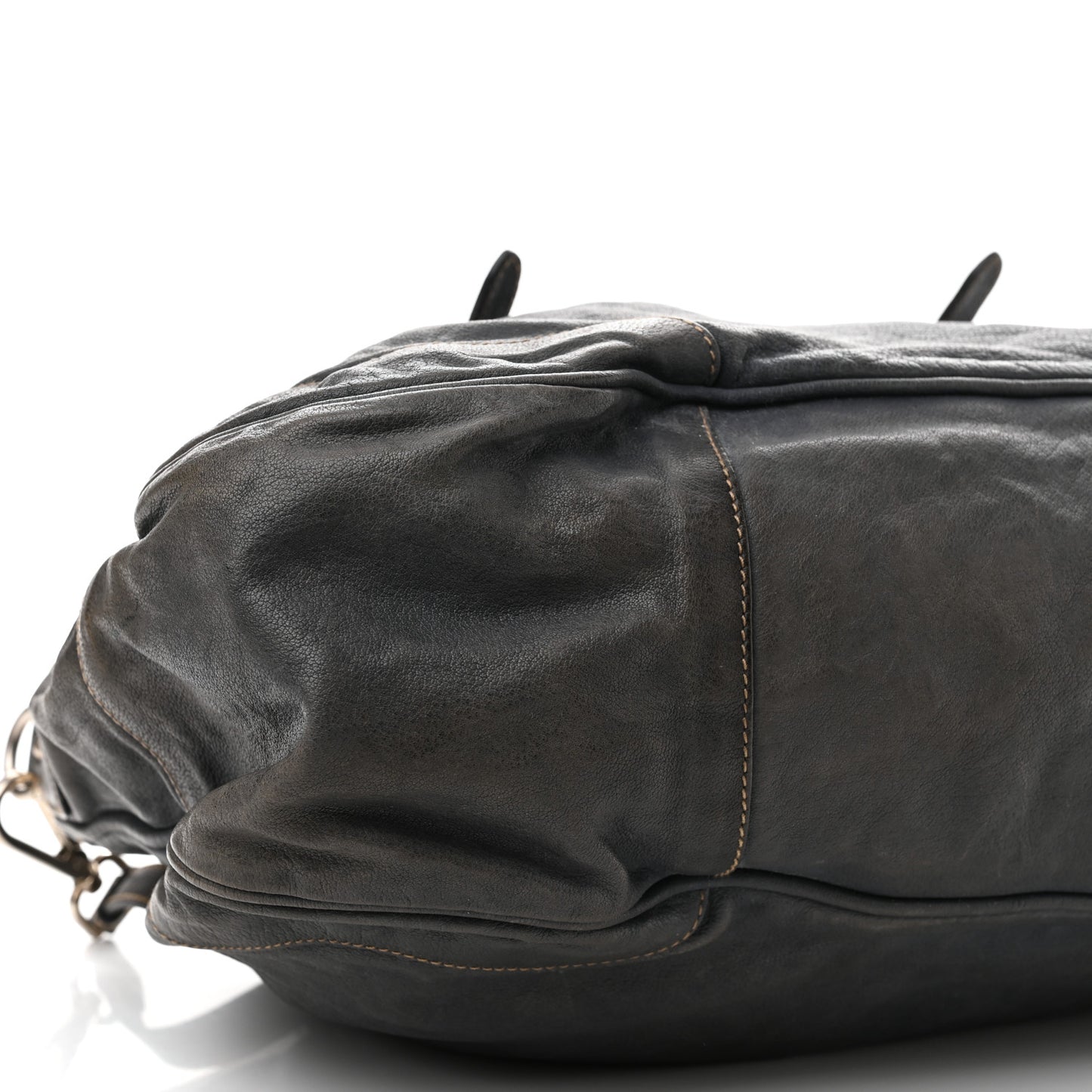 Vitello Soft Shopping Satchel Denim