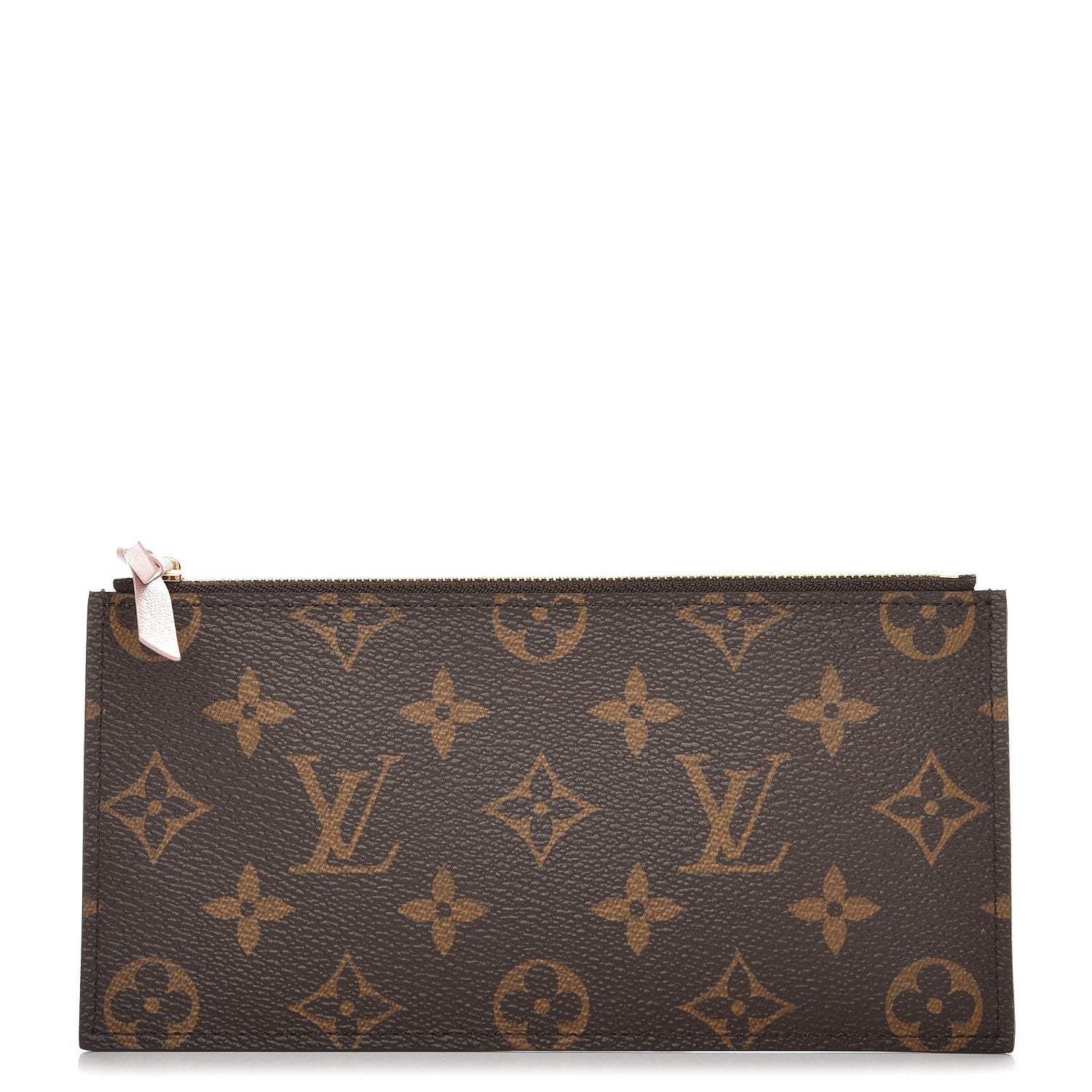 Louis Vuitton Monogram Felicie Chain Wallet Zippered Insert Rose Ballerine 1 of 6