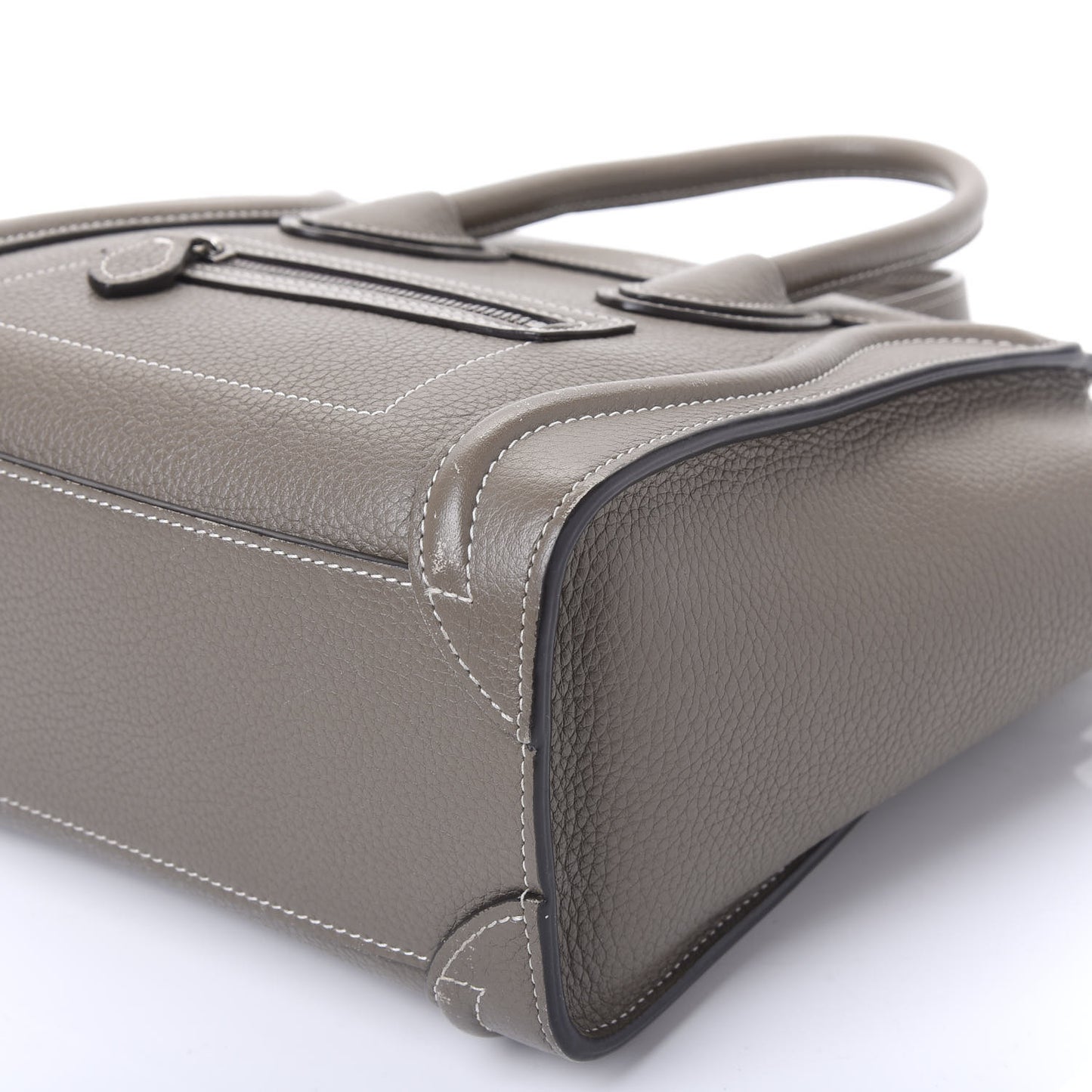 Drummed Calfskin Nano Luggage Souris