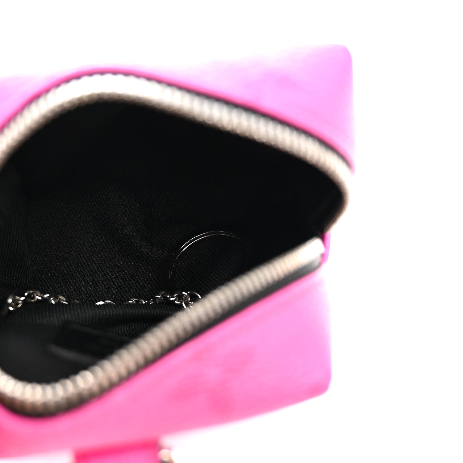 Louis Vuitton Taigarama Box Pouch Bag Charm Key Ring Fuchsia 5 of 9