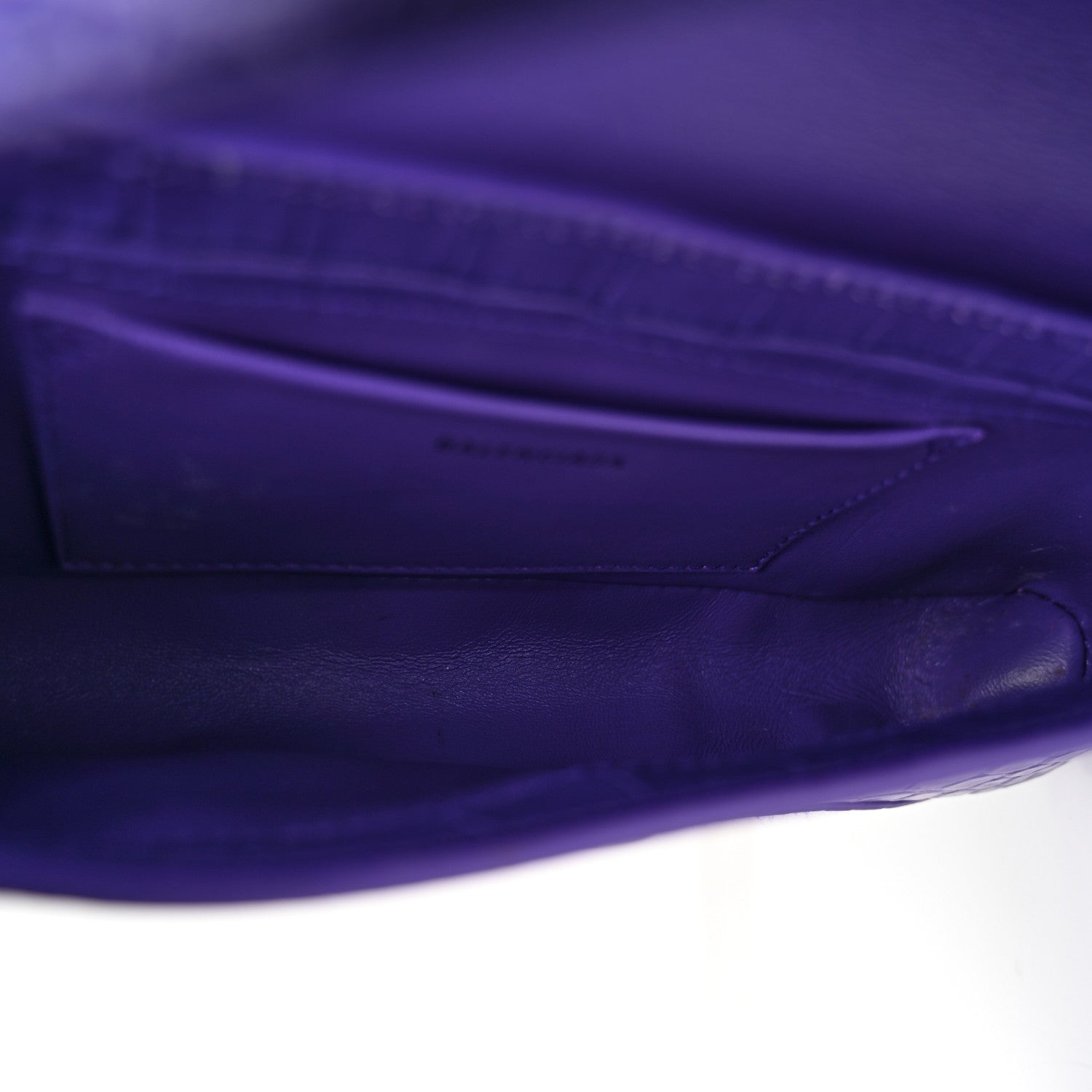 Balenciaga Shiny Super Supple Calfskin Crocodile Embossed Small XX Flap Stretch Bag Purple 5 of 13