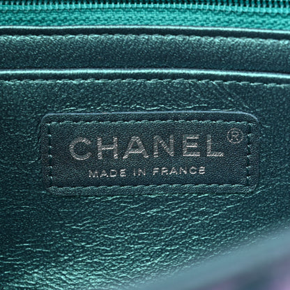 Chanel Iridescent Lambskin Quilted Mini Rectangular Flap Turquoise 6 of 10