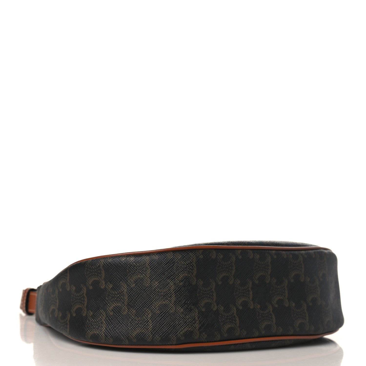 Celine Triomphe Canvas Calfskin Ava Shoulder Bag Tan 4 of 8