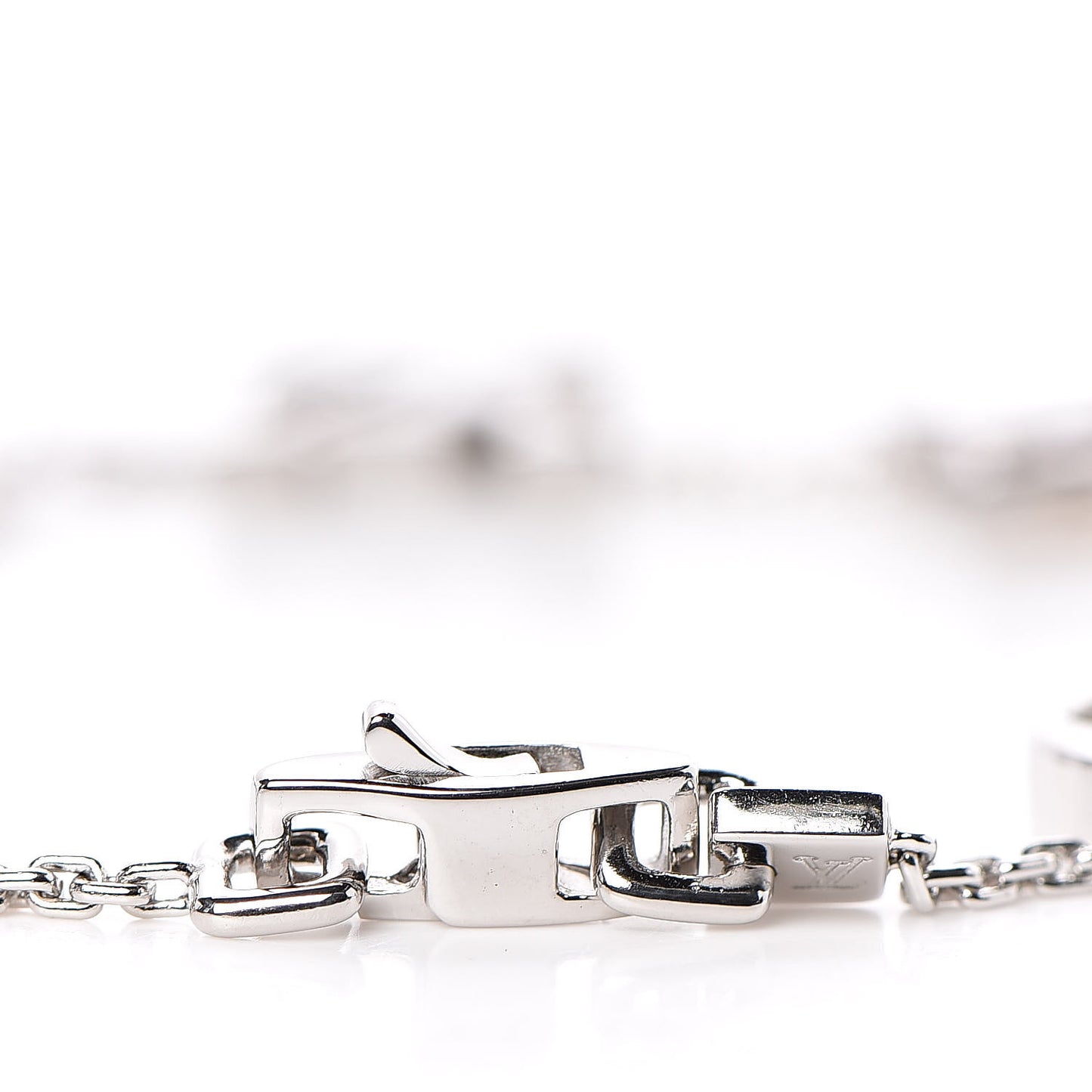 18K White Gold Monogram Bracelet