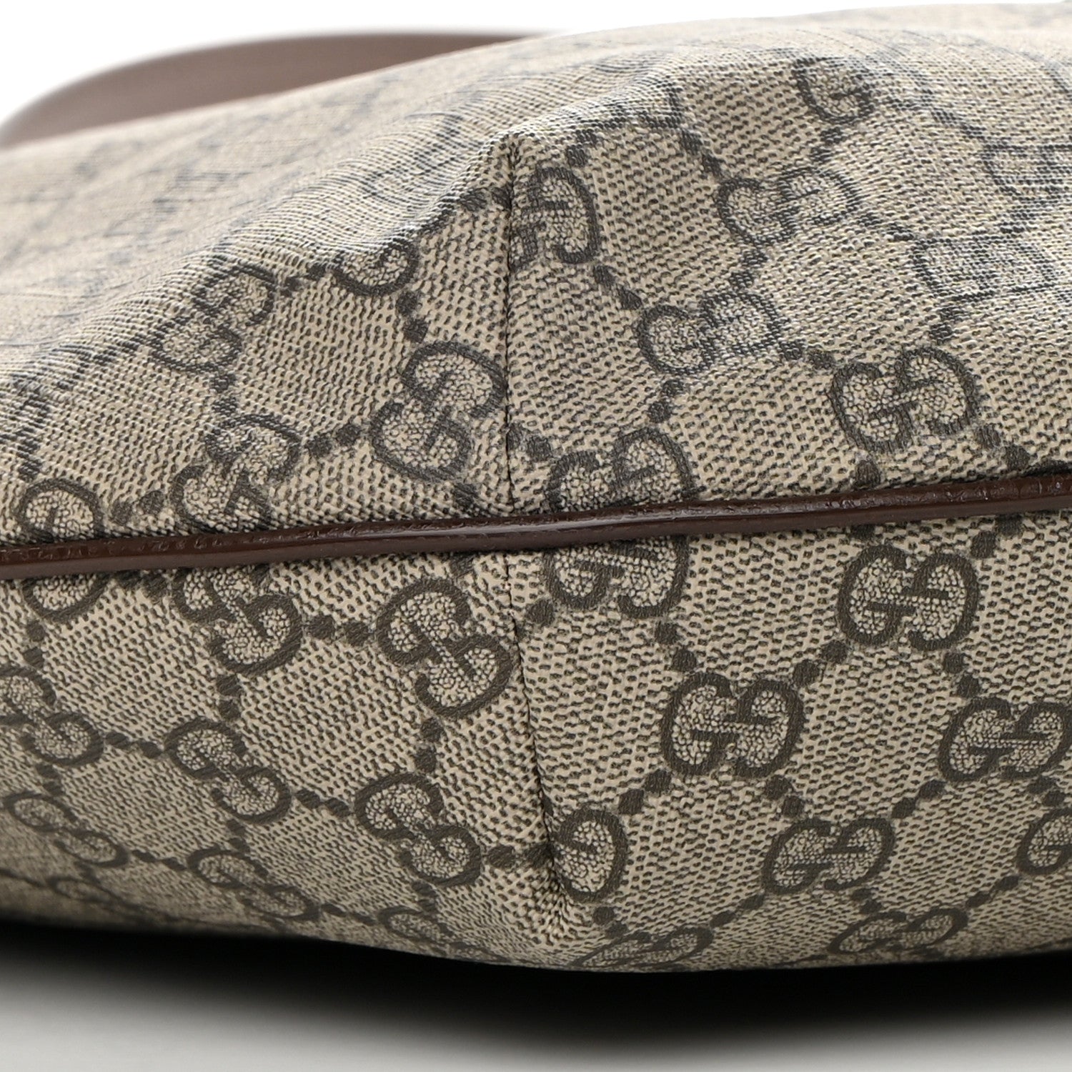 Gucci GG Supreme Monogram Web Ophidia Half Moon Hobo Brown 9 of 10