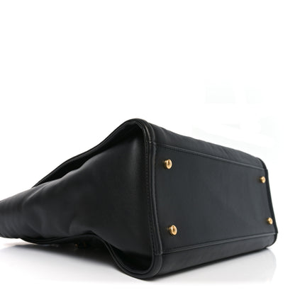Chanel Calfskin Small Deauville Tote Black 10 of 11
