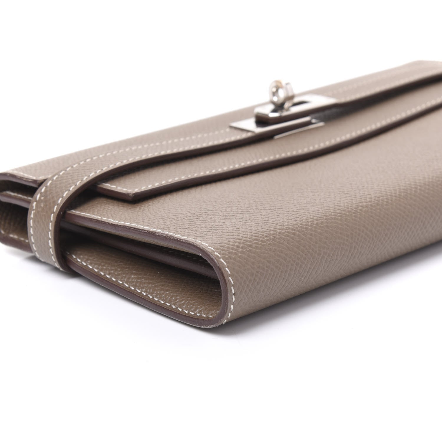 Hermes Epsom Kelly Longue Wallet Etoupe 5 of 10