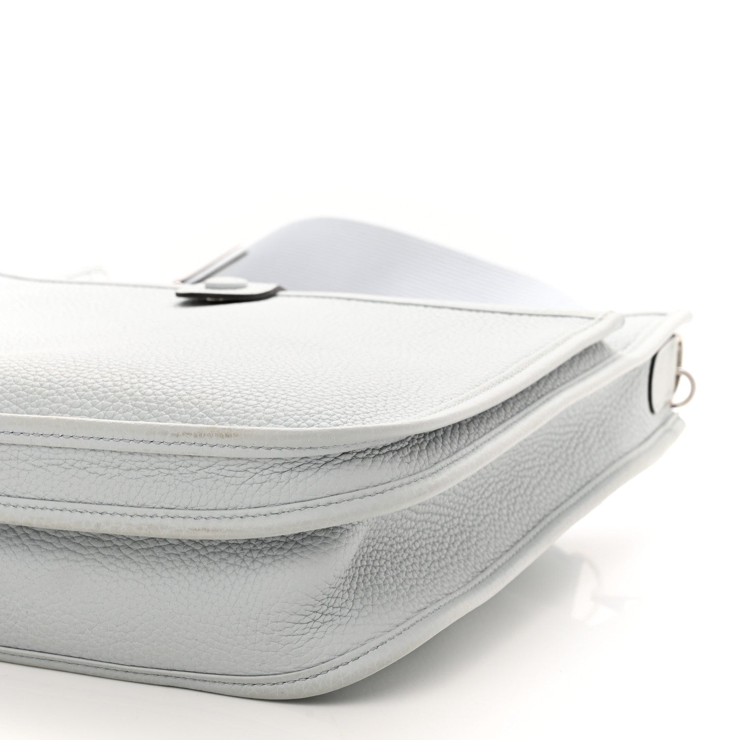 Hermes Taurillon Clemence Evelyne III PM Bleu Pale 10 of 11