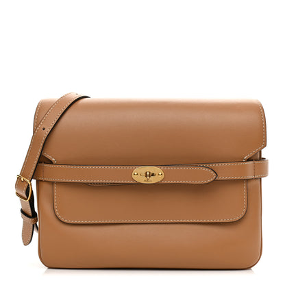 Mulberry Silky Calfskin Belted Bayswater Satchel Sable 1 of 12