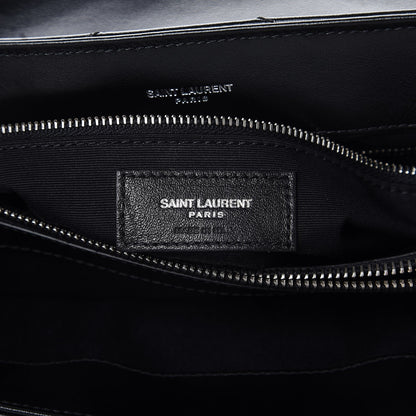 Saint Laurent Calfskin Y Quilted Monogram Medium Loulou Chain Satchel Black 8 of 8