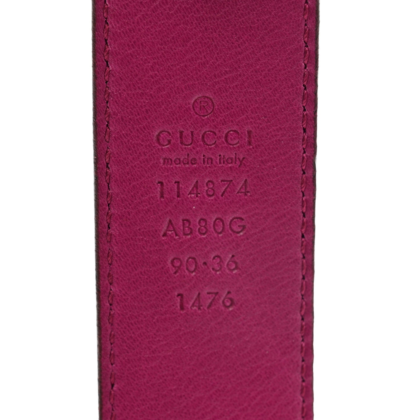 Patent Interlocking G Belt 90 36 Pink