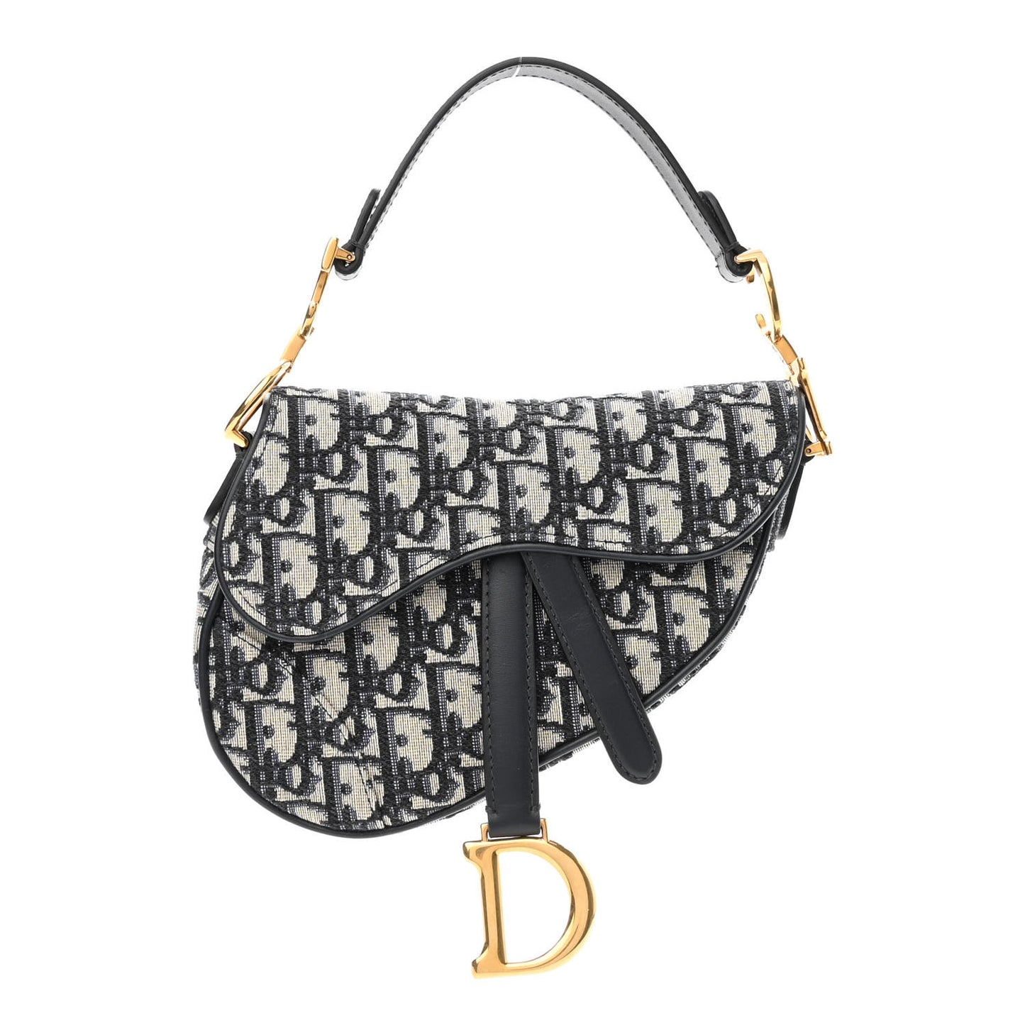 Oblique Mini Saddle Bag Blue