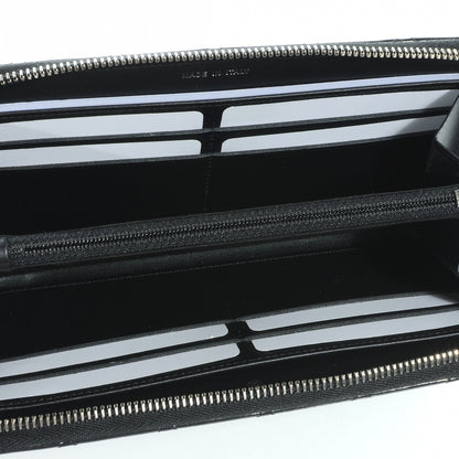Chanel Patent Quilted Large Zip Around Wallet Black 8 of 9