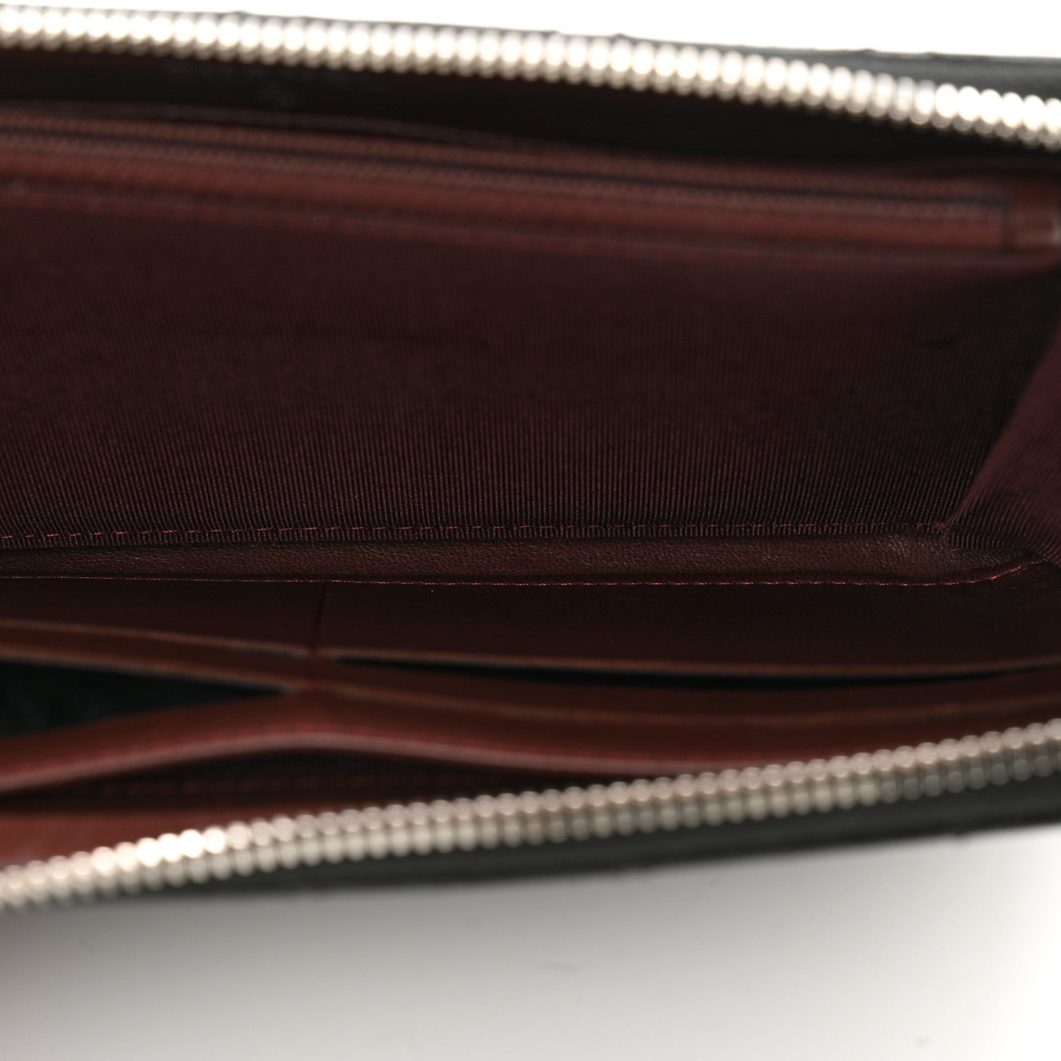 Chanel Lambskin Quilted Large Gusset Zip Around Wallet Black 6 of 11