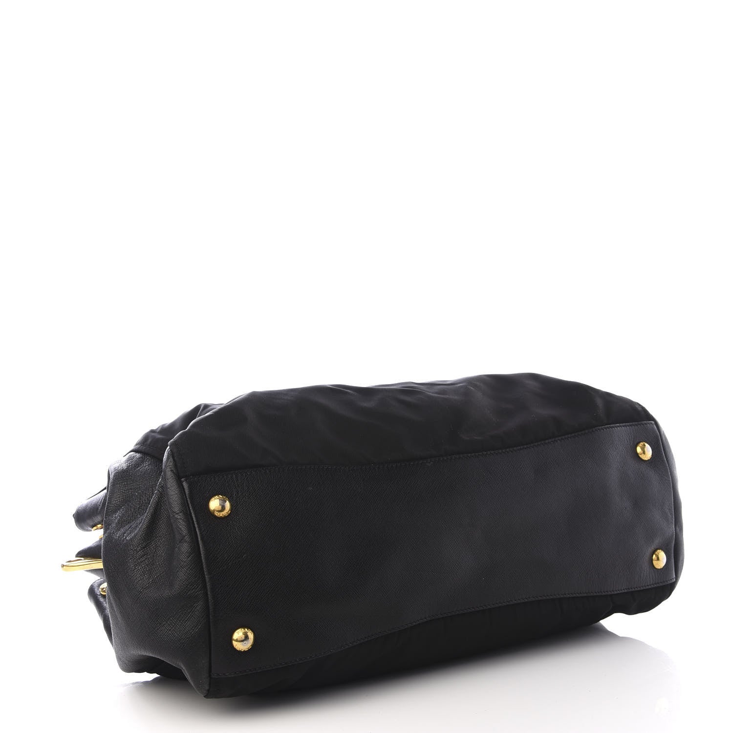 Prada Tessuto Nylon Saffiano Tote Black 3 of 8