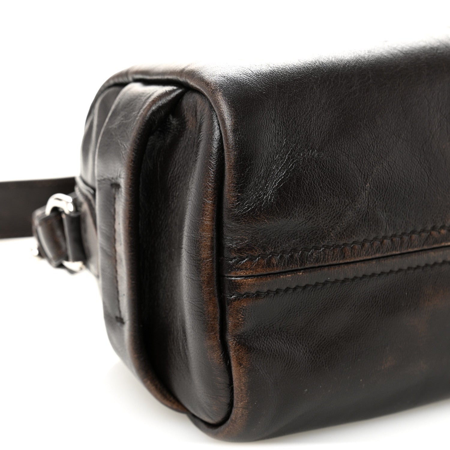 Prada Vintage Nappa Shoulder Bag Moro 8 of 9