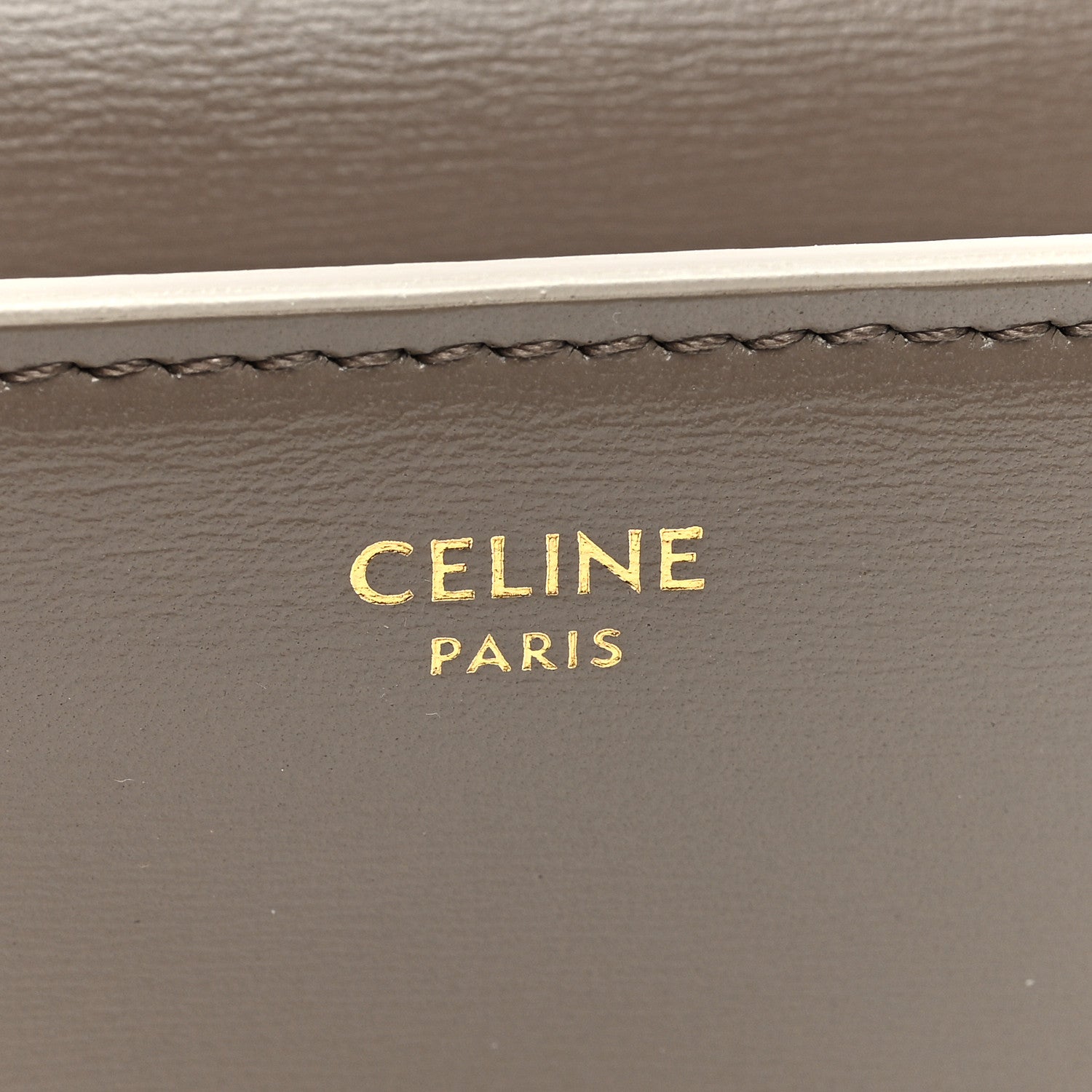 Celine Shiny Smooth Lambskin Small Triomphe Wallet Olive 5 of 6