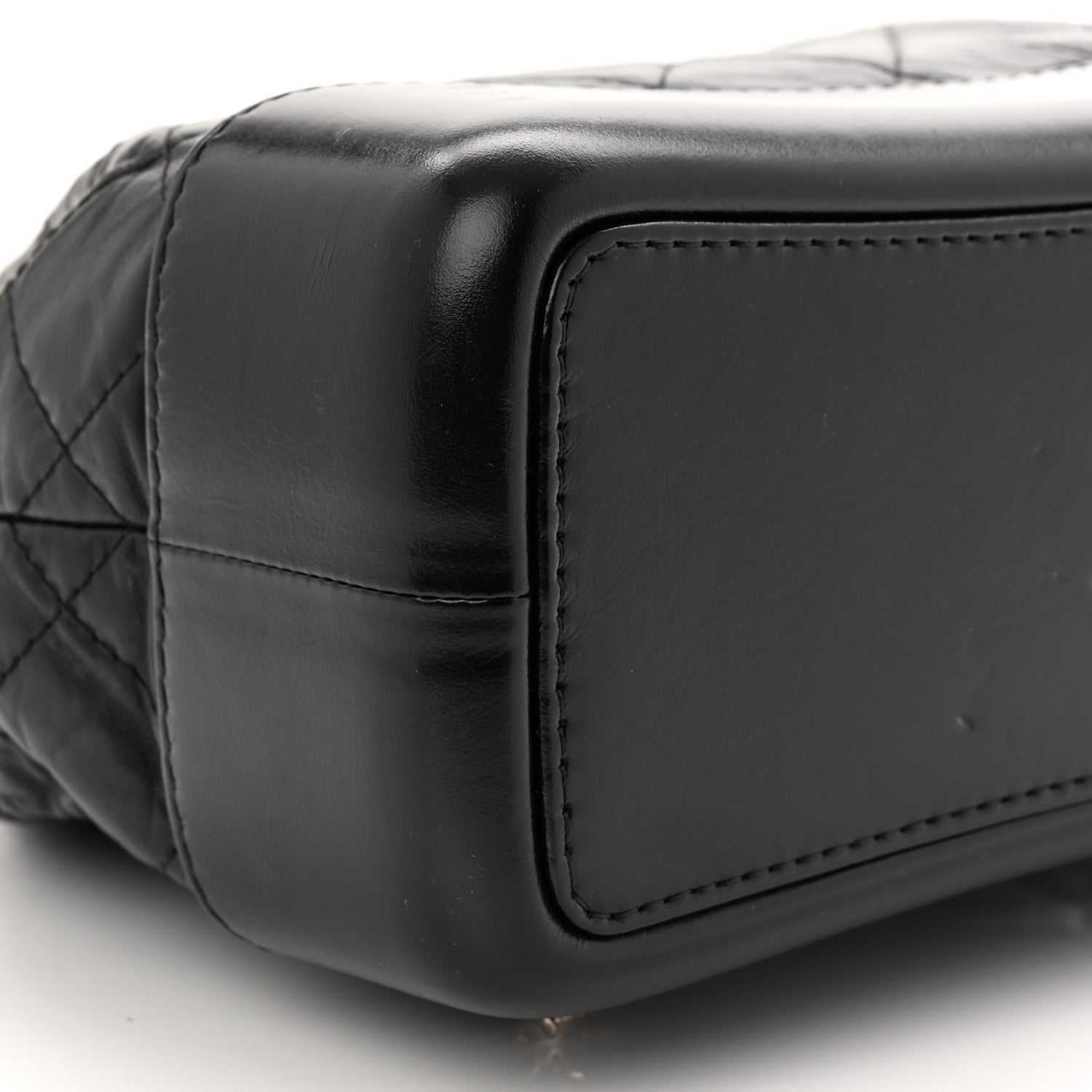 Chanel Aged Calfskin Quilted Small Gabrielle Backpack Black 9 of 10